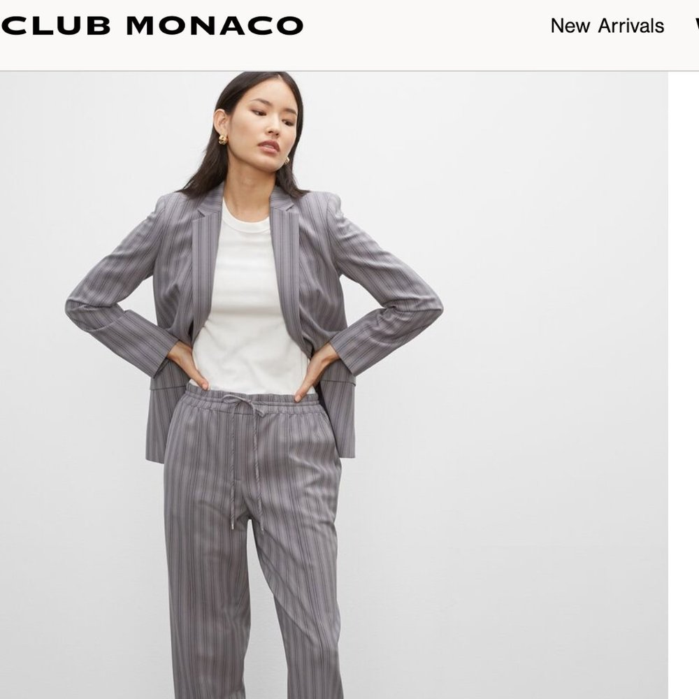 Club Monaco Borrem Pinstriped Blazer